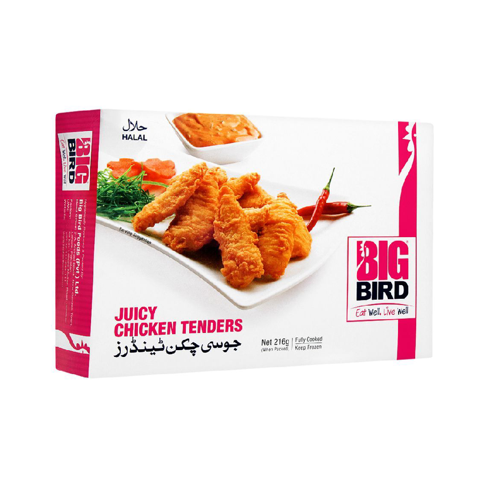 BIG BIRD JUICY CHICKEN TENDERS SMALL 216GM Default Title - MamasJan Grocery