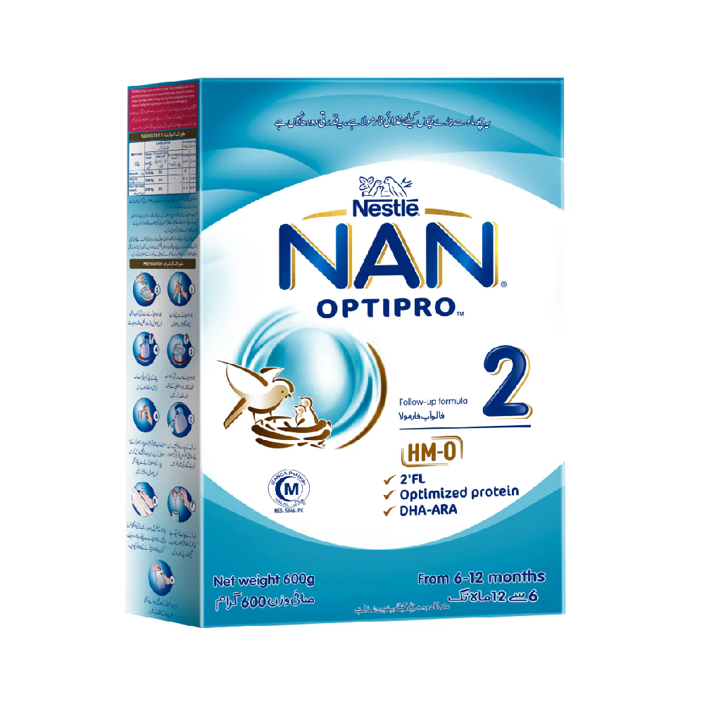 NESTLE MILK POWDER NAN 2 OPTIPRO 600 GM Default Title - MamasJan Grocery