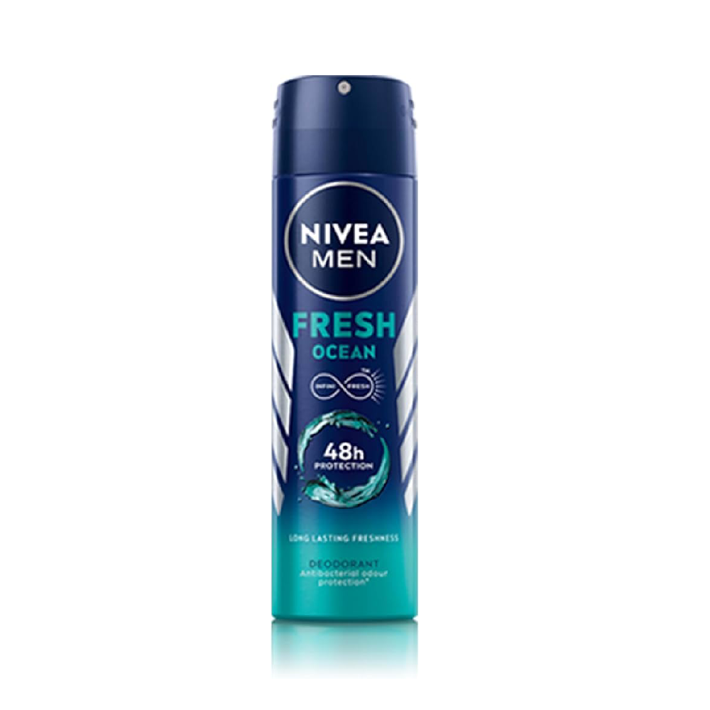 NIVEA DEODORANT MEN FRESH OCEAN SPRAY 150ML Default Title - MamasJan Grocery Nonfood