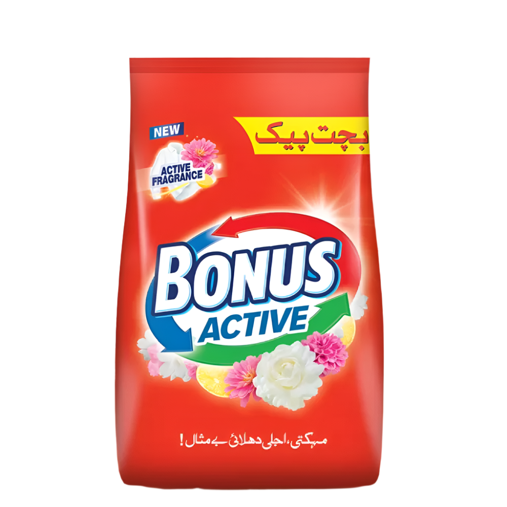 BONUS WASHING POWDER ACTIVE POUCH 770 GM Default Title - MamasJan Grocery Nonfood