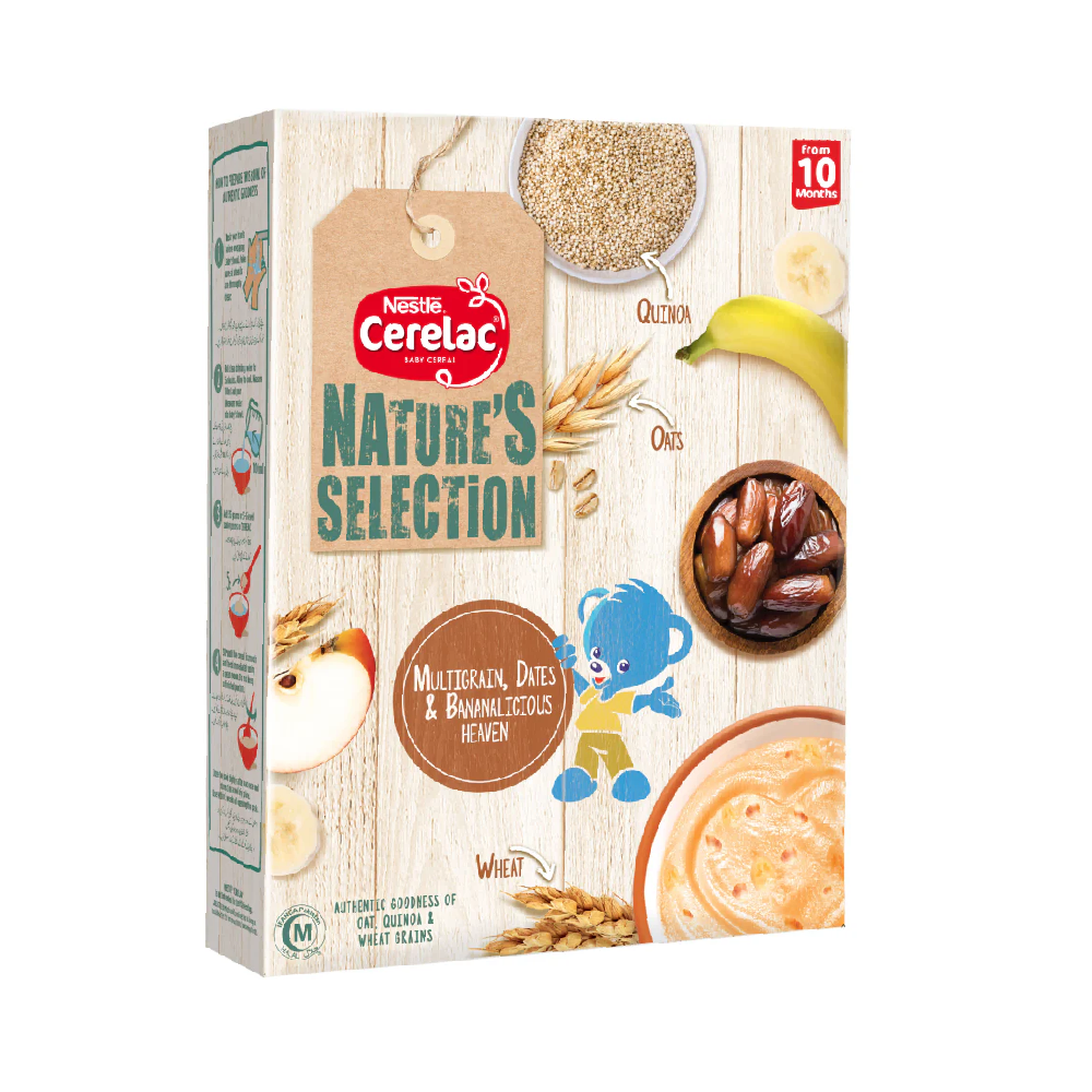 NESTLE CERELAC MULTIGRAIN DATES & BANANA 12 MONTHS 350GM Default Title - MamasJan Grocery