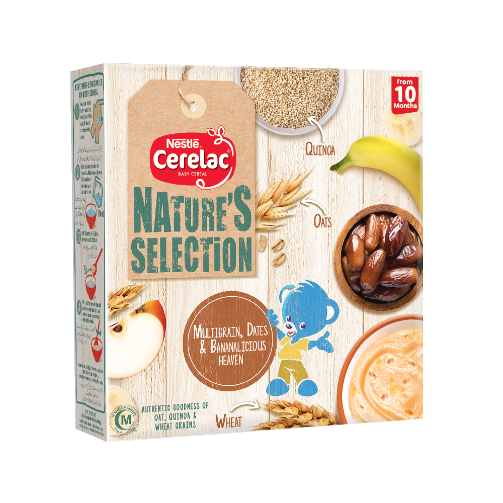 NESTLE CERELAC MULTIGRAIN DATES BANANALICIOUS HEAVEN 175 GM Default Title - MamasJan Grocery