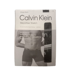 CK MEN BOXER BRIEFS P-3 NB4410-001 BLK M (IR) Default Title - MamasJan mens wear