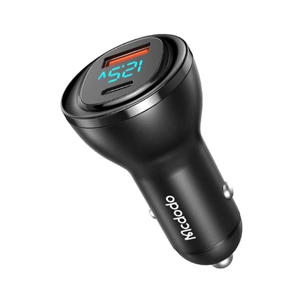 95W USB-A + USB-C Digital Display PD Car Charger Default Title - MamasJan Phone & Accessories