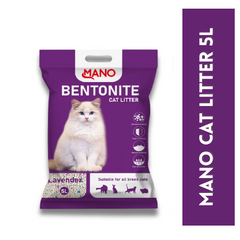 MANO BENTONITE CAT LITTER LAVENDER 5 LTR Default Title - MamasJan Grocery Nonfood