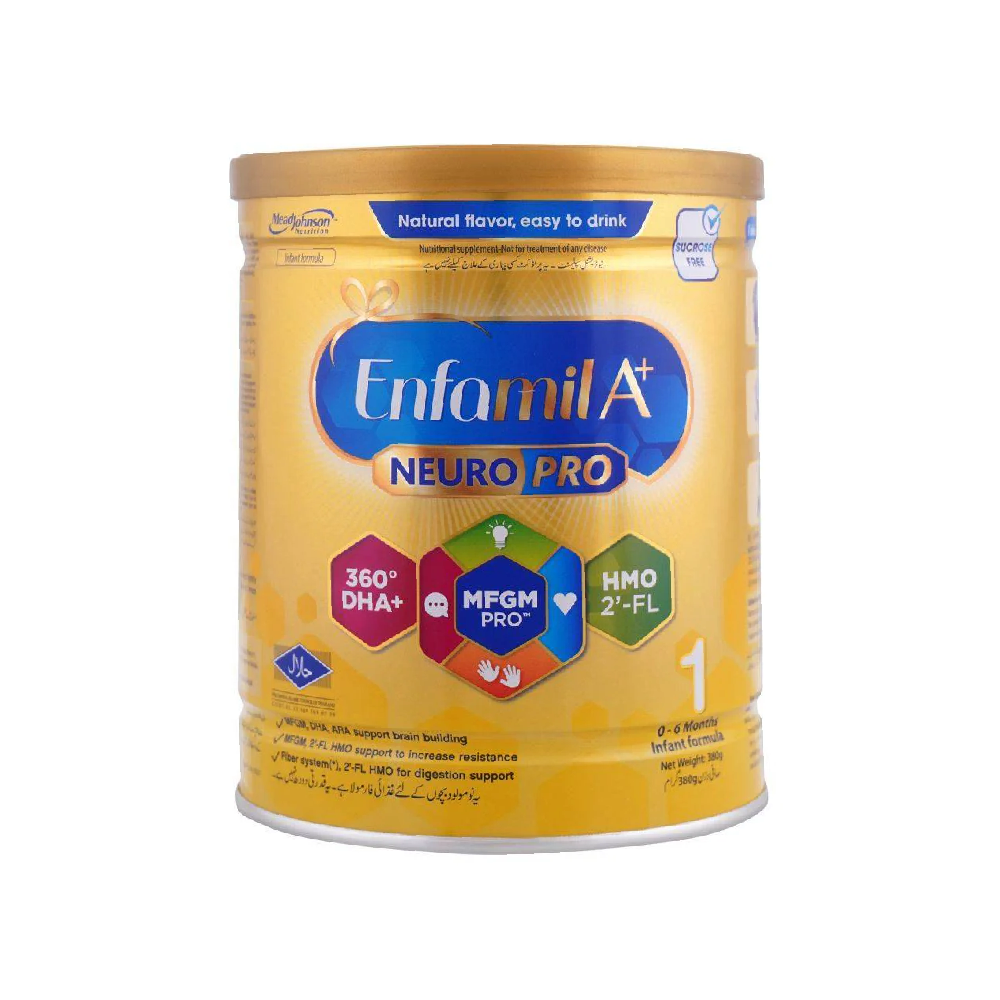 ENFAMIL MILK POWDER A+ STAGE 1 TIN 380 GM Default Title - MamasJan Grocery