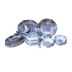 DINNER SET 72PC MELAMINE MARJAN NO.4 Default Title - MamasJan Crockery