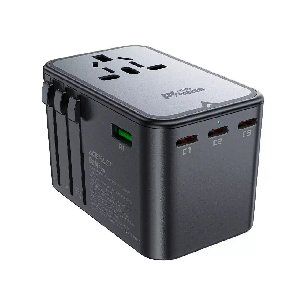 2300W + PD75W 5 Ports 3 x USB-C + 2 x USB-A GaN Travel Adapter Default Title - MamasJan Phone & Accessories