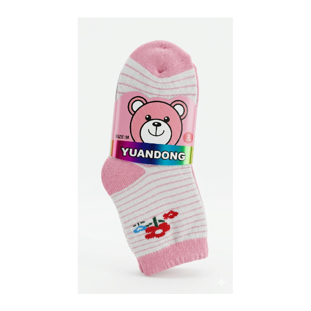 GIRLS SOCKS 3 PAIR PACK TARRY 3-5 YEAR 01 W/G Default Title - MamasJan KidsWear