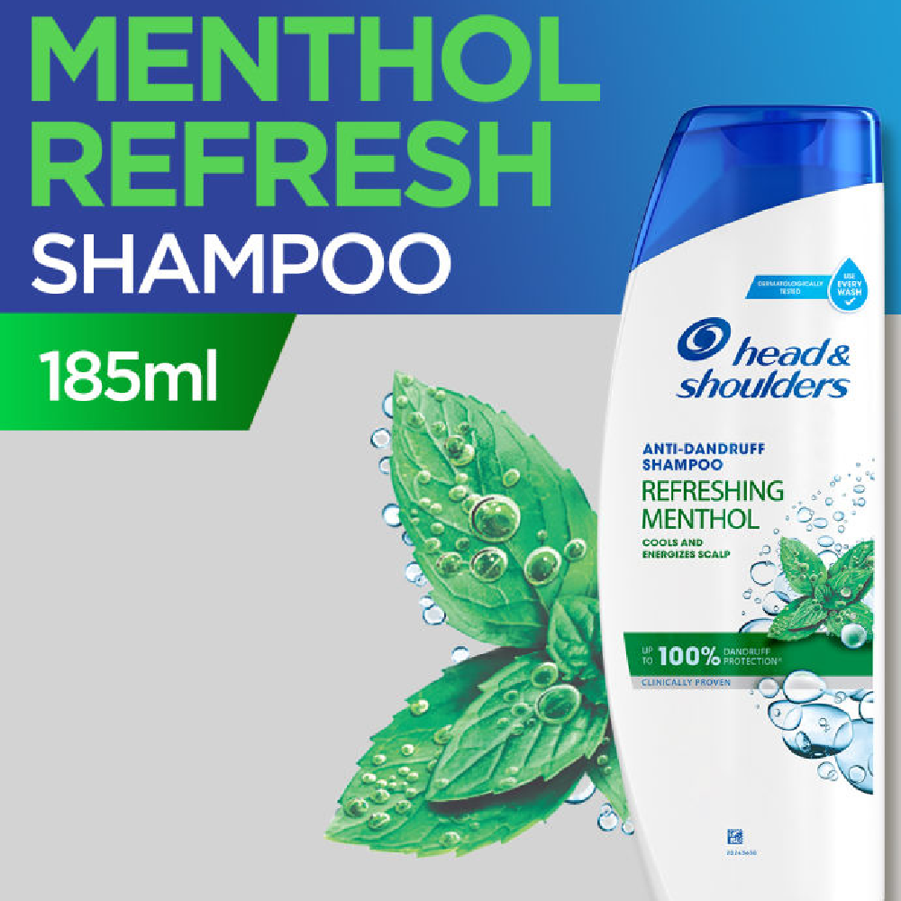HEAD & SHOULDER SHAMPOO MENTHOL REFRESH 185 ML Default Title - MamasJan Grocery Nonfood