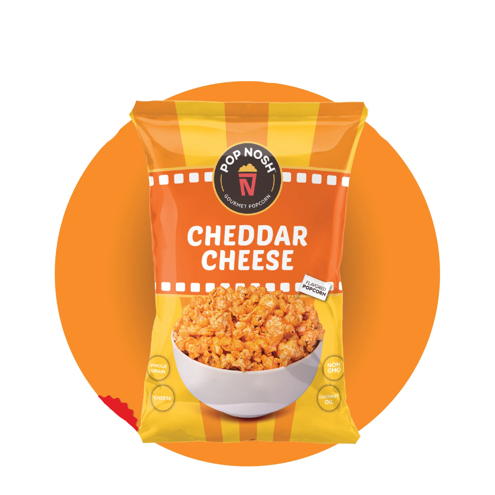 POP NOSH POPCORN CHEDDAR CHEESE 18 GM Default Title - MamasJan Grocery
