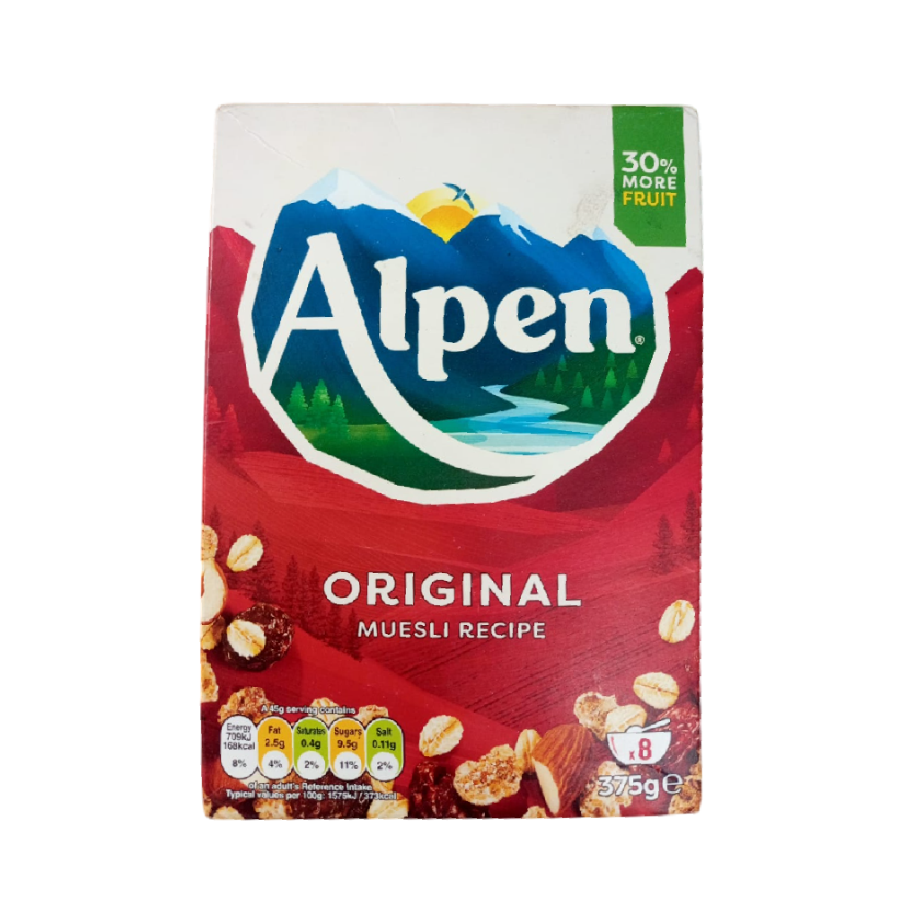 ALPEN CEREAL ORIGINAL MUESLI 375 GM Default Title - MamasJan Grocery