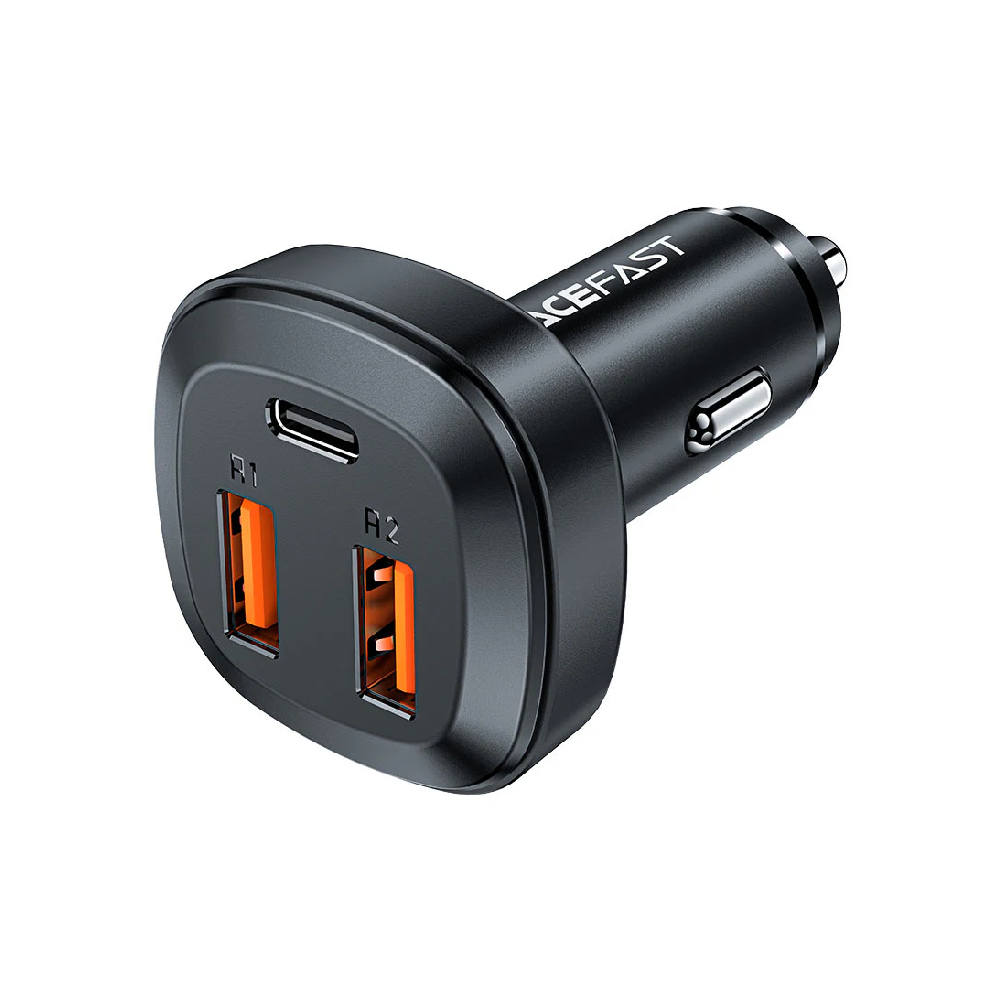 66W 2xUSB-A + USB-C Fast Car Charger Default Title - MamasJan Phone & Accessories