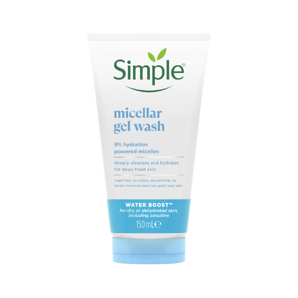 SIMPLE WATER BOOST MICELLAR FACIAL GEL WASH 150ML Default Title - MamasJan skincare