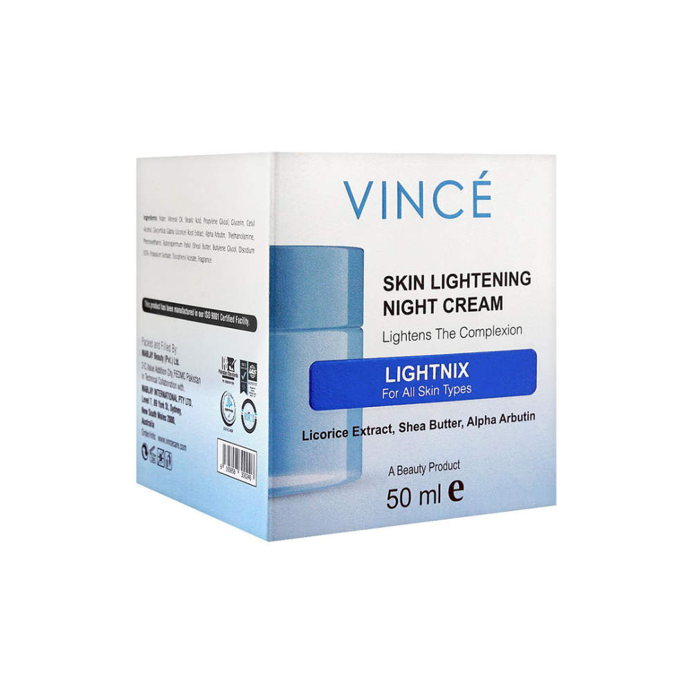 VINCE SKIN LIGHTENING NIGHT CREAM LIGHTNIX 50 ML Default Title - MamasJan skincare