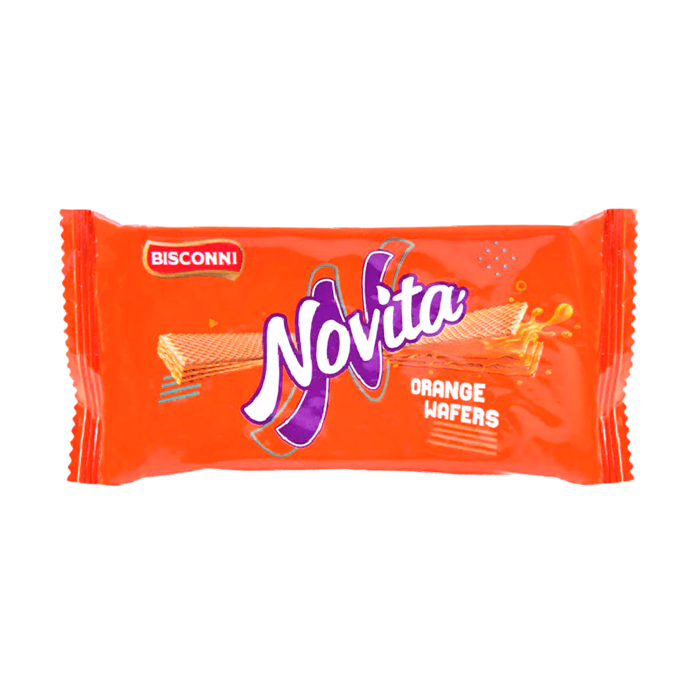 BISCONNI NOVITA ORANGE WAFERS 40 GM Default Title - MamasJan GroceryFoods