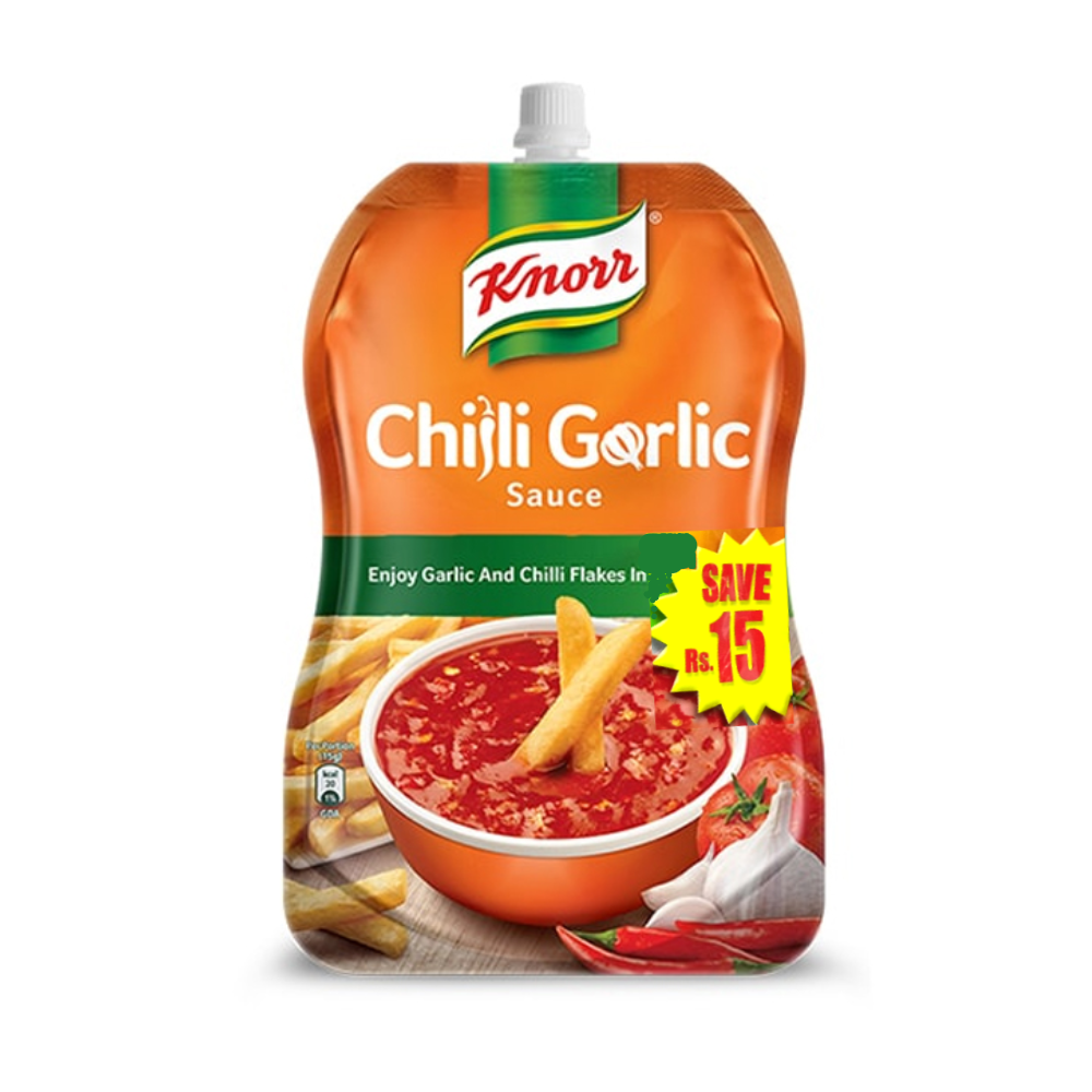 KNORR CHILLI GARLIC SAUCE POUCH PROMO PACK 400 GM Default Title - MamasJan Grocery