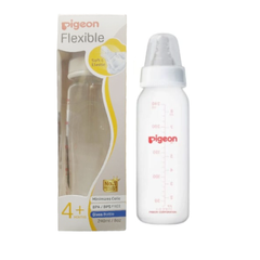 PIGEON BABY FEEDING BOTTLE FLEXIBLE 4M+ 240 ML 79218 Default Title - MamasJan Grocery Nonfood