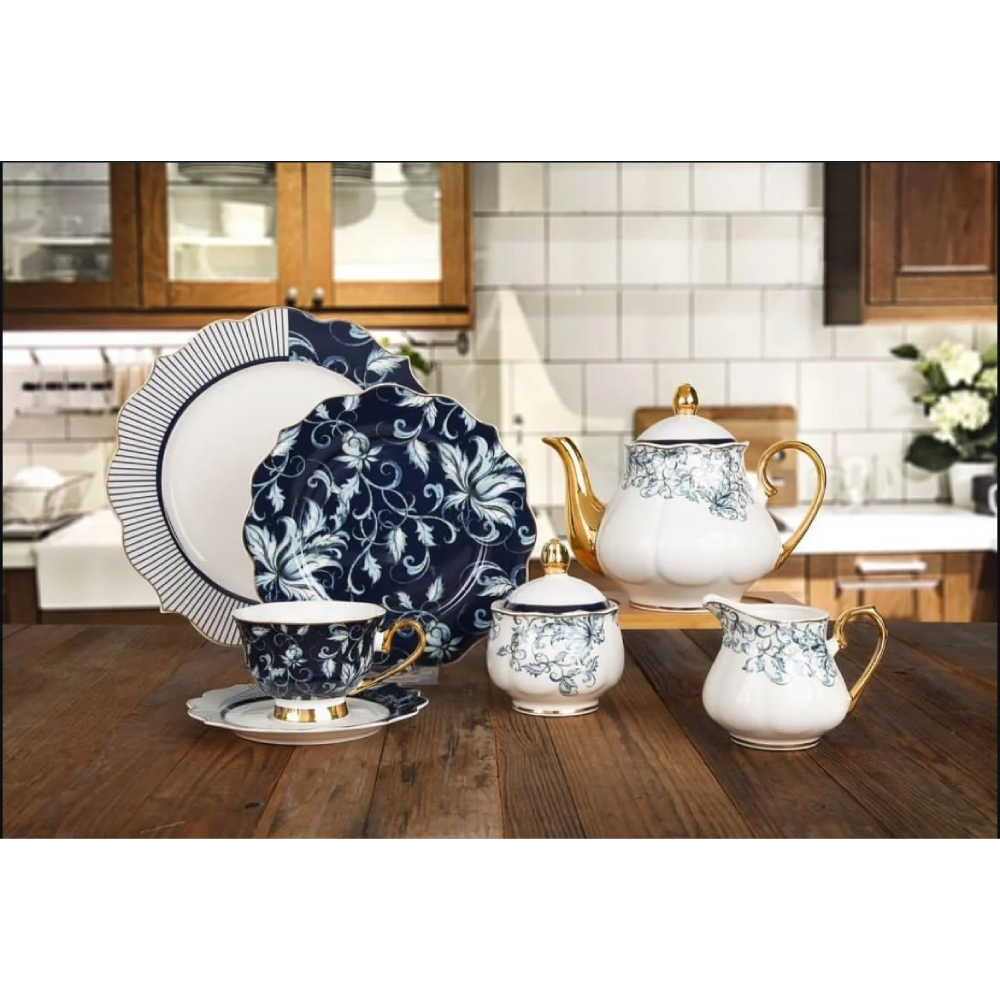 TEA SET 24PC MORE & MORE DS20A551 Default Title - MamasJan Crockery