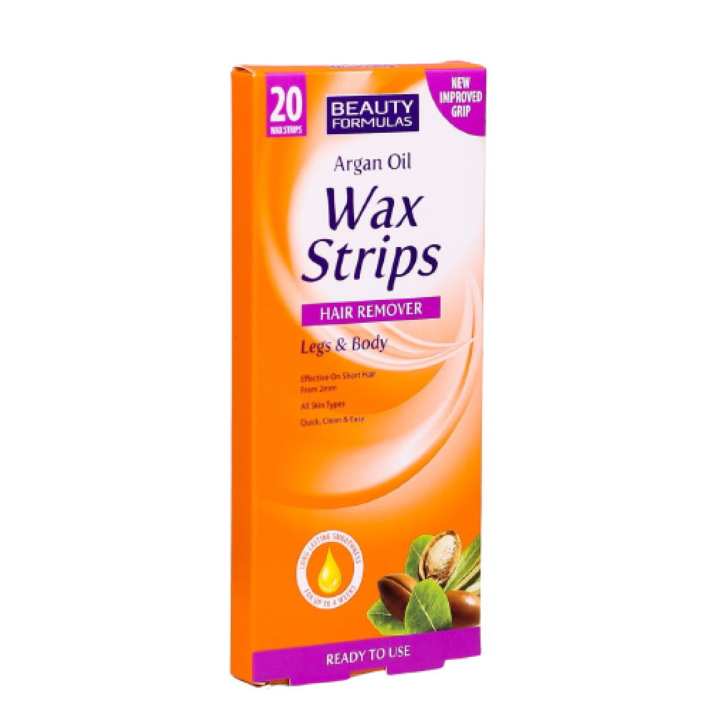 BEAUTY FORMULA WAX STRIPS ARGAN OIL 20PC BASIC Default Title - MamasJan Grocery Nonfood