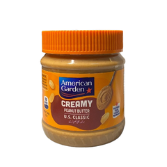 AMERICAN GARDEN PEANUT BUTTER CREAMY 340 GM Default Title - MamasJan Grocery