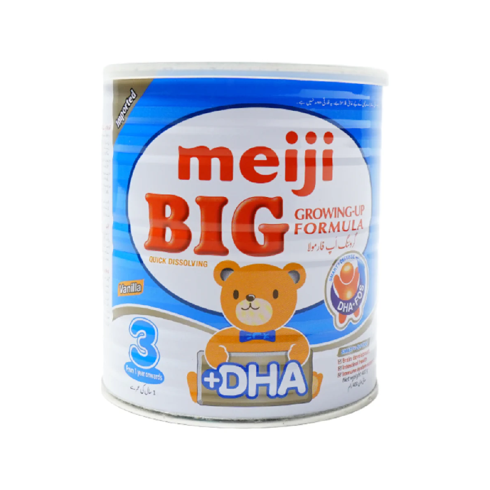 MEIJI BIG MILK POWDER VANILLA TIN 3 400 GM Default Title - MamasJan Grocery