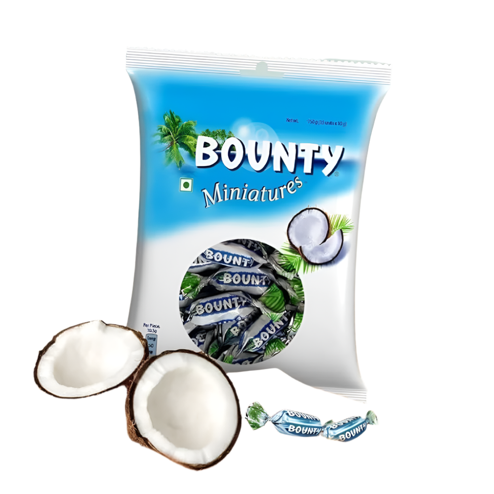 BOUNTY CHOCOLATE MINIATURES POUCH 150 GM Default Title - MamasJan Grocery