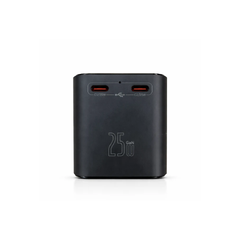 25W GaN Fast Charging Universal Travel Adapter Black - MamasJan Chargers & Adapters