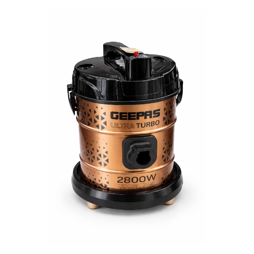 GEEPAS VACCUM CLEANER GVC-19063P (DRUM-25LTR) Default Title - MamasJan Electronics
