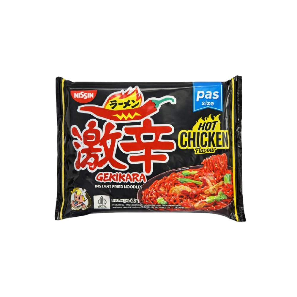NISSIN GEKIKARA RAMEN HOT CHICKEN PORSI PAS 80 GM Default Title - MamasJan Grocery