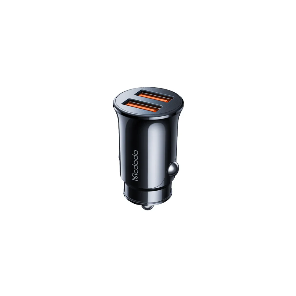 12W 2-Port Car Charger Black / 12 W - MamasJan Chargers & Adapters