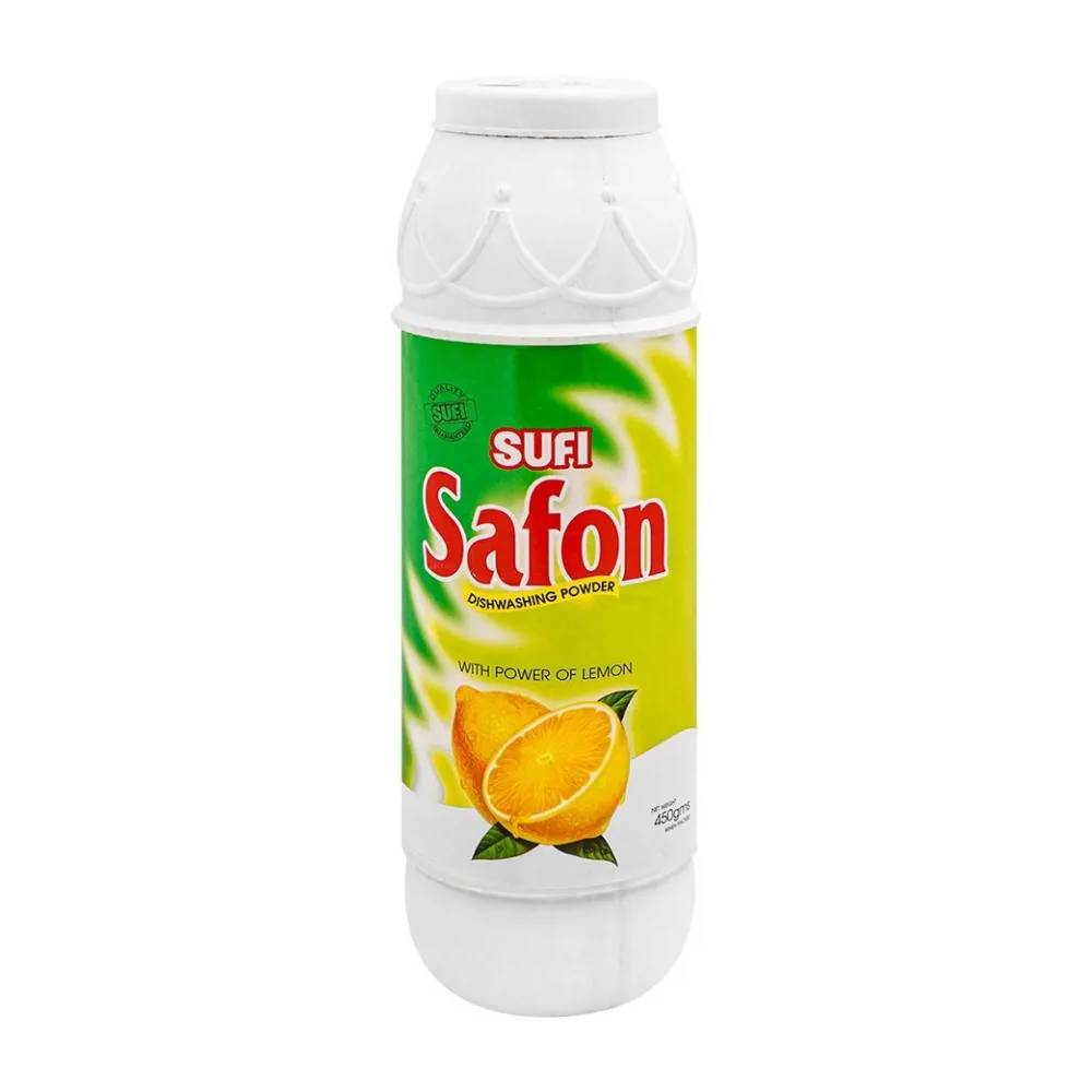 SUFI SAFON DISHWASHING POWDER BOTTLE 450 GM Default Title - MamasJan Grocery Nonfood