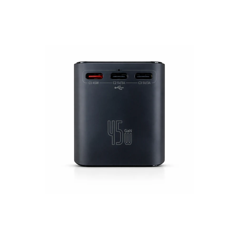 45W GaN Fast Charging Universal Travel Adapter Black - MamasJan Chargers & Adapters