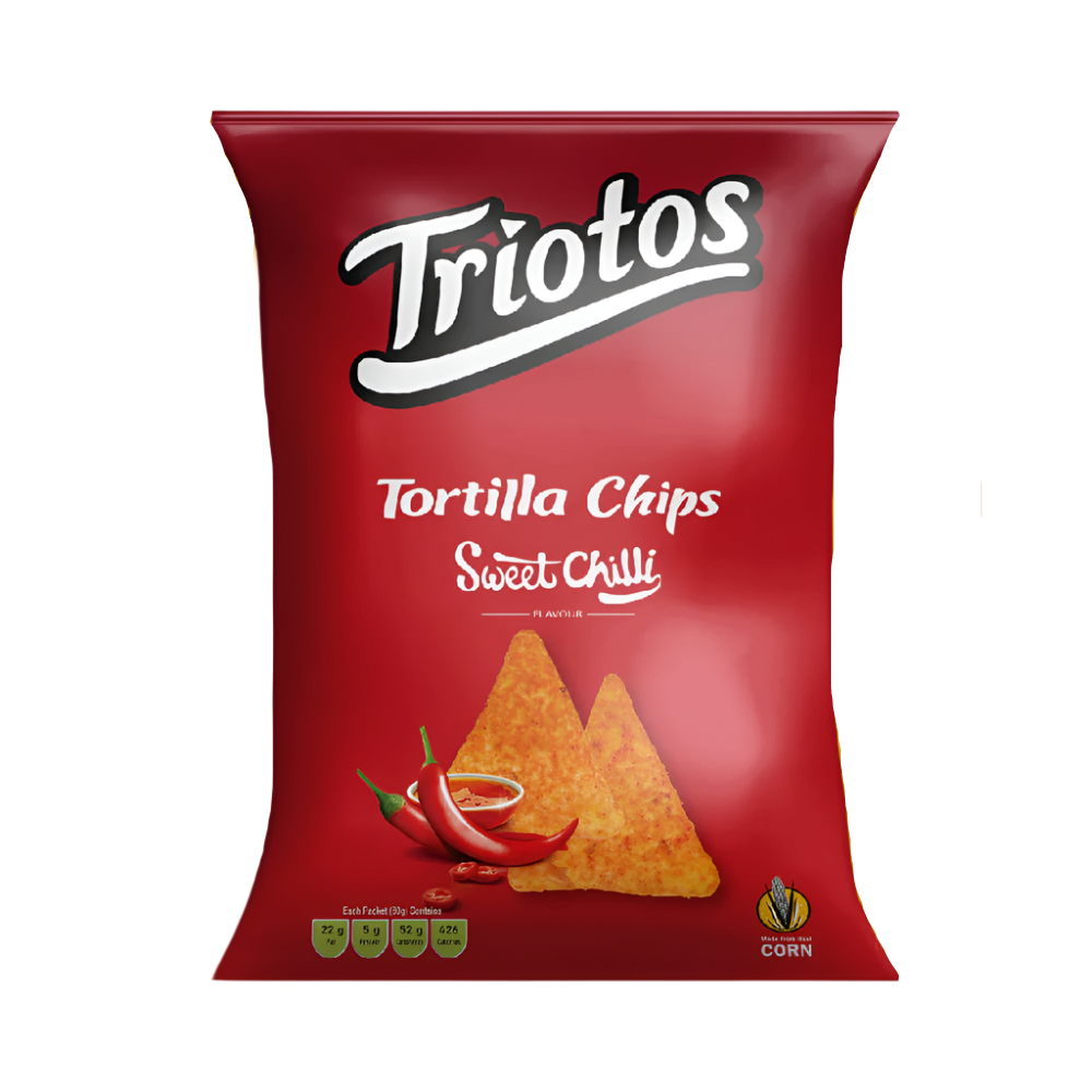 TRIOTOS TORTILLA CHIPS SWEET CHILLI 80 GM Default Title - MamasJan Grocery