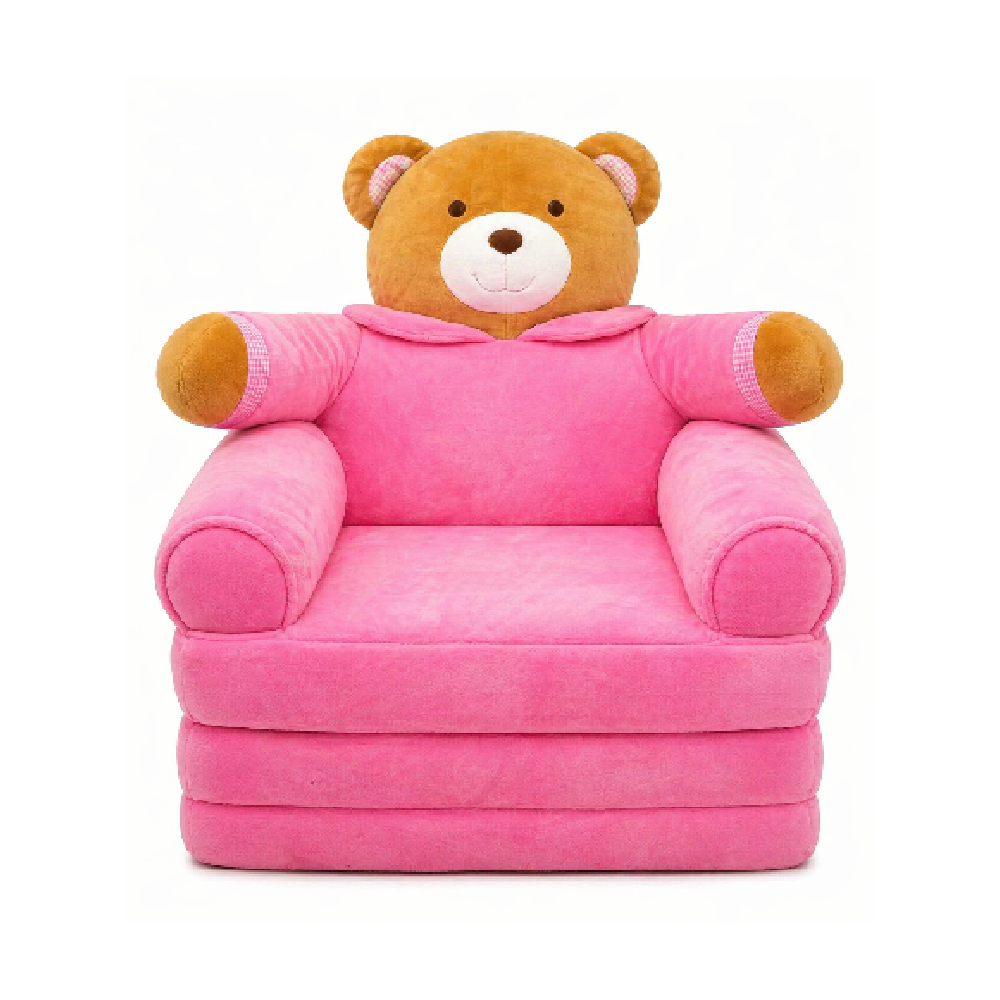 BABY FLOOR 3LAYERS SOFA PINK BEAR ZHS-26 2990 Default Title - MamasJan Toys