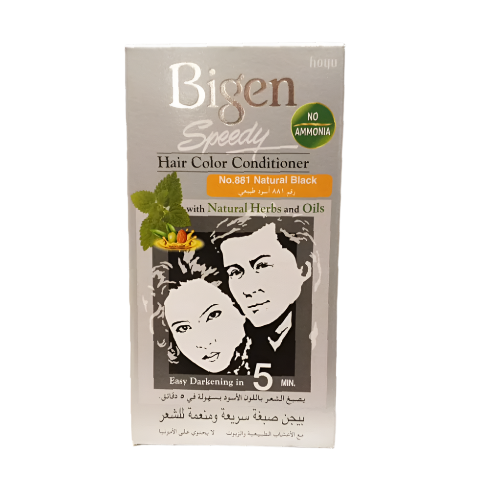 BIGEN SPEEDY HAIR COLOR CONDITIONER NATURAL BLACK 881 Default Title - MamasJan haircare