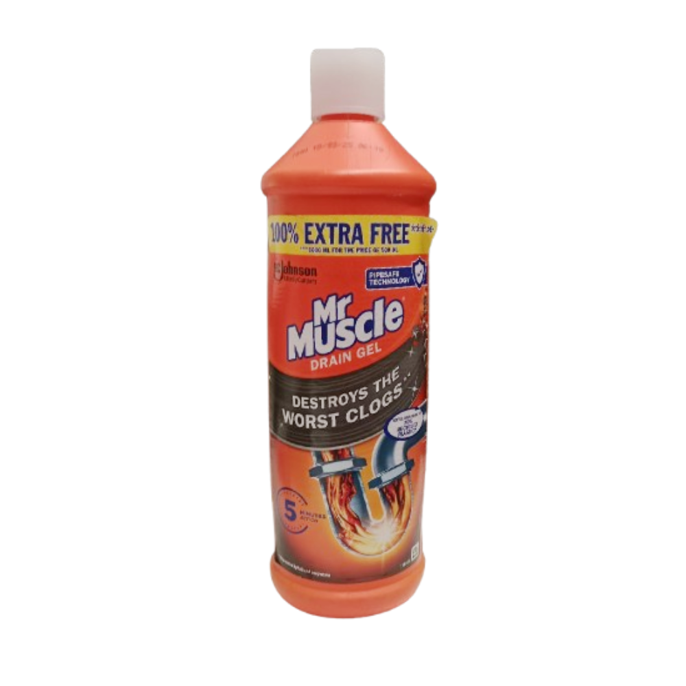 MR MUSCLE POWER GEL DESTROYS THE WORST CLOGS 1000 ML Default Title - MamasJan Grocery Nonfood