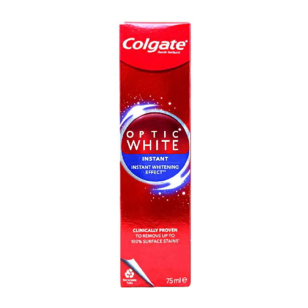 COLGATE TOOTH PASTE OPTIC WHITE INSTANT 75 ML Default Title - MamasJan Grocery Nonfood