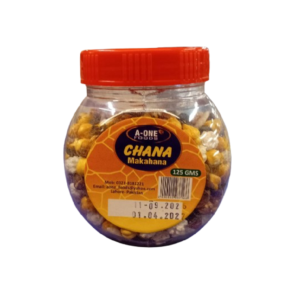 A ONE CHANA MAKHANA MIX JAR 125 GM Default Title - MamasJan Grocery