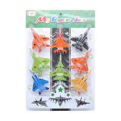 FJ-01 FIGHTER JET 8PCS IN CARD Default Title - MamasJan Toys