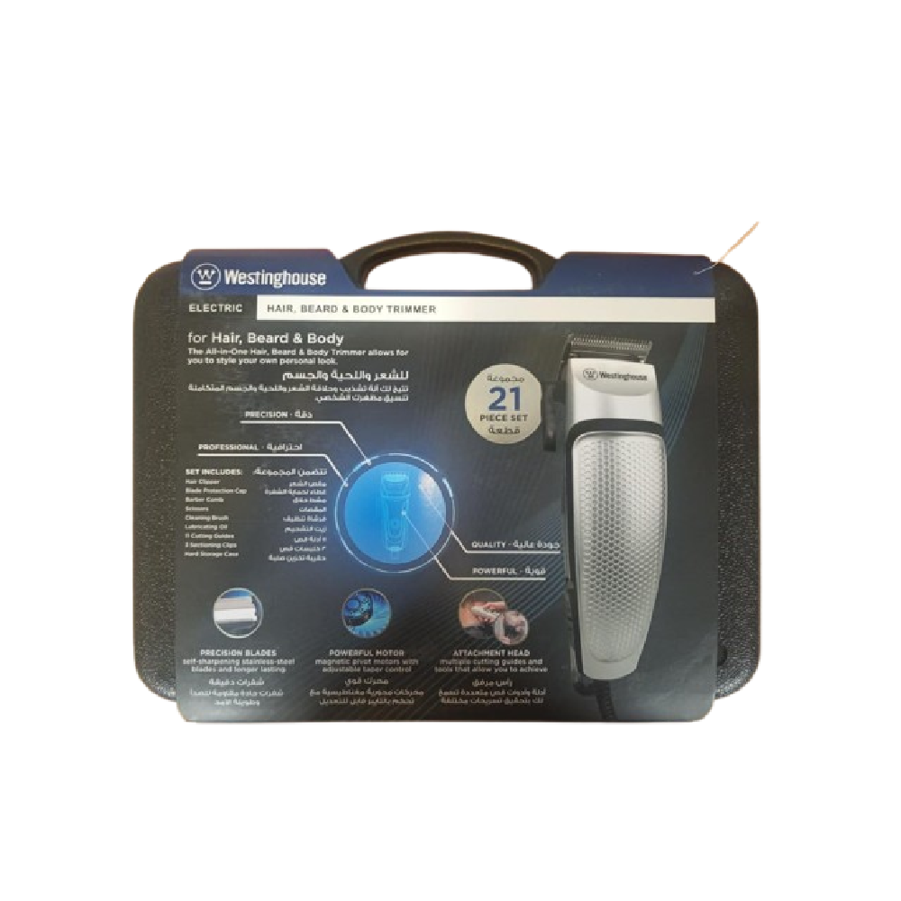 WESTINGHOUSE ELECTRIC HAIR BEARD & BODY TRIMMER WH1143 Default Title - MamasJan Electronics