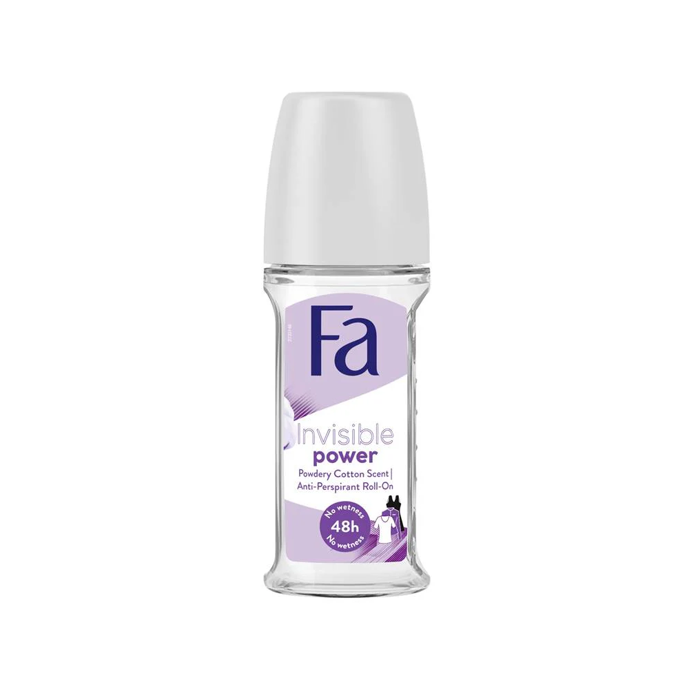 FA ROLL ON INVISIBLE POWER POWDERY COTTON SCENT 50 ML Default Title - MamasJan Grocery Nonfood