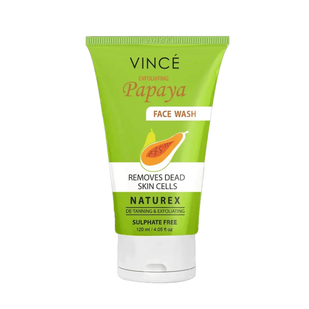 VINCE EXFOLIATING PAPAYA FACE WASH 120 ML Default Title - MamasJan skincare