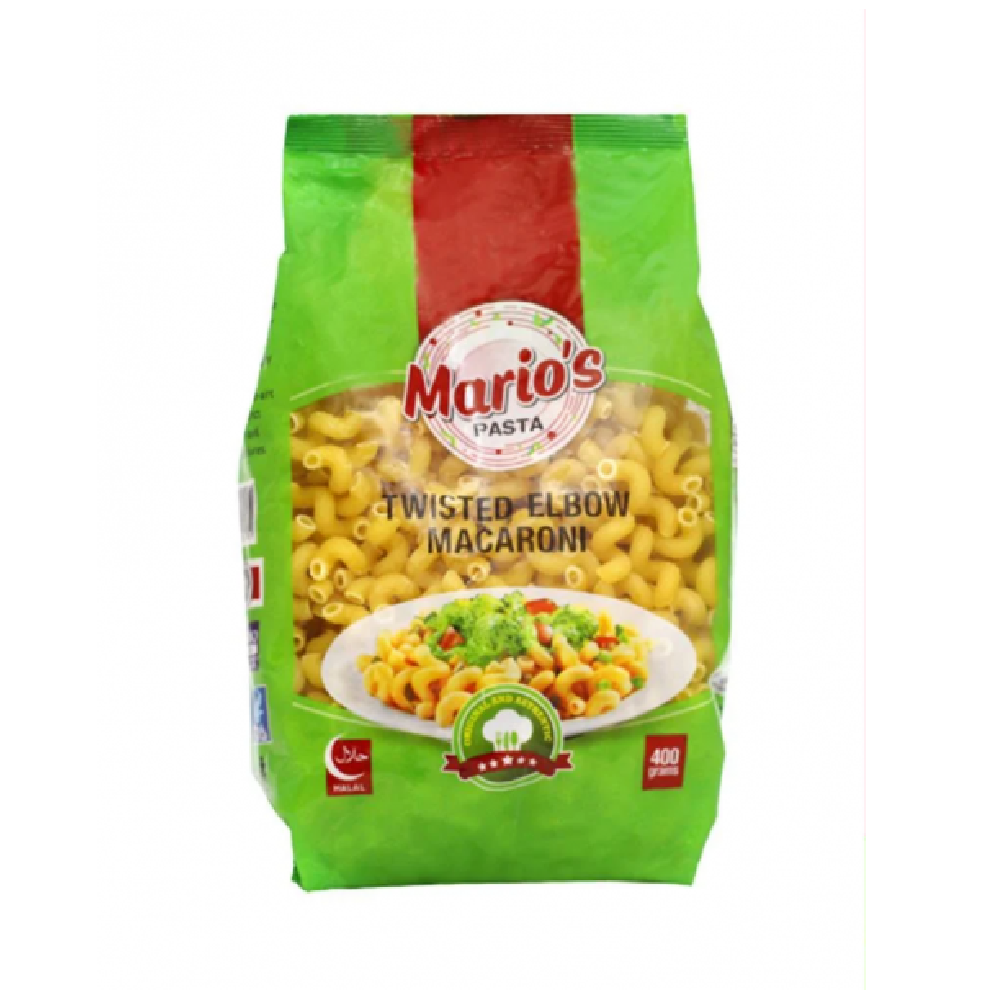MARIOS TWISTED ELBOW MACARONI 400 GM Default Title - MamasJan Grocery