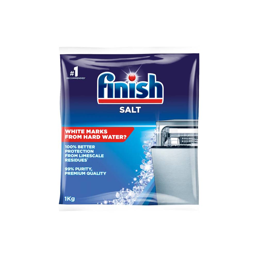 FINISH DISHWASHER SALT PURE POUCH 1 KG Default Title - MamasJan Grocery Nonfood