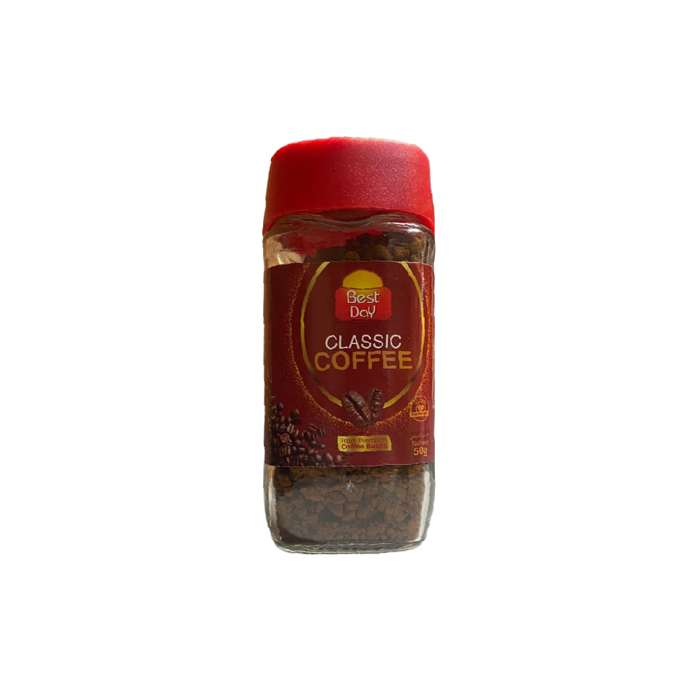 BEST DAY CLASSIC INSTANT COFFE 50 GM Default Title - MamasJan GroceryFoods