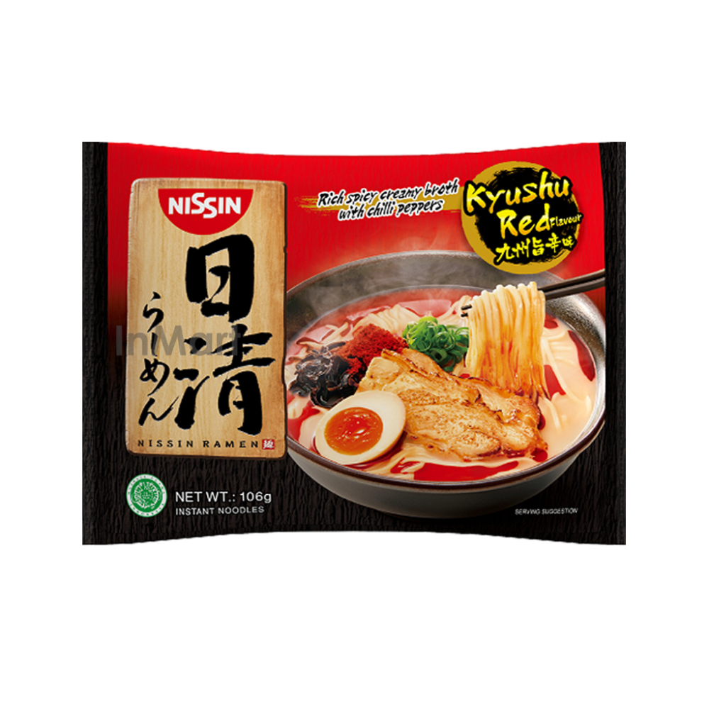NISSIN RAMEN NOODLES KYUSHU RED RICH SPICY CREAMY & CHILLI P Default Title - MamasJan GroceryFoods