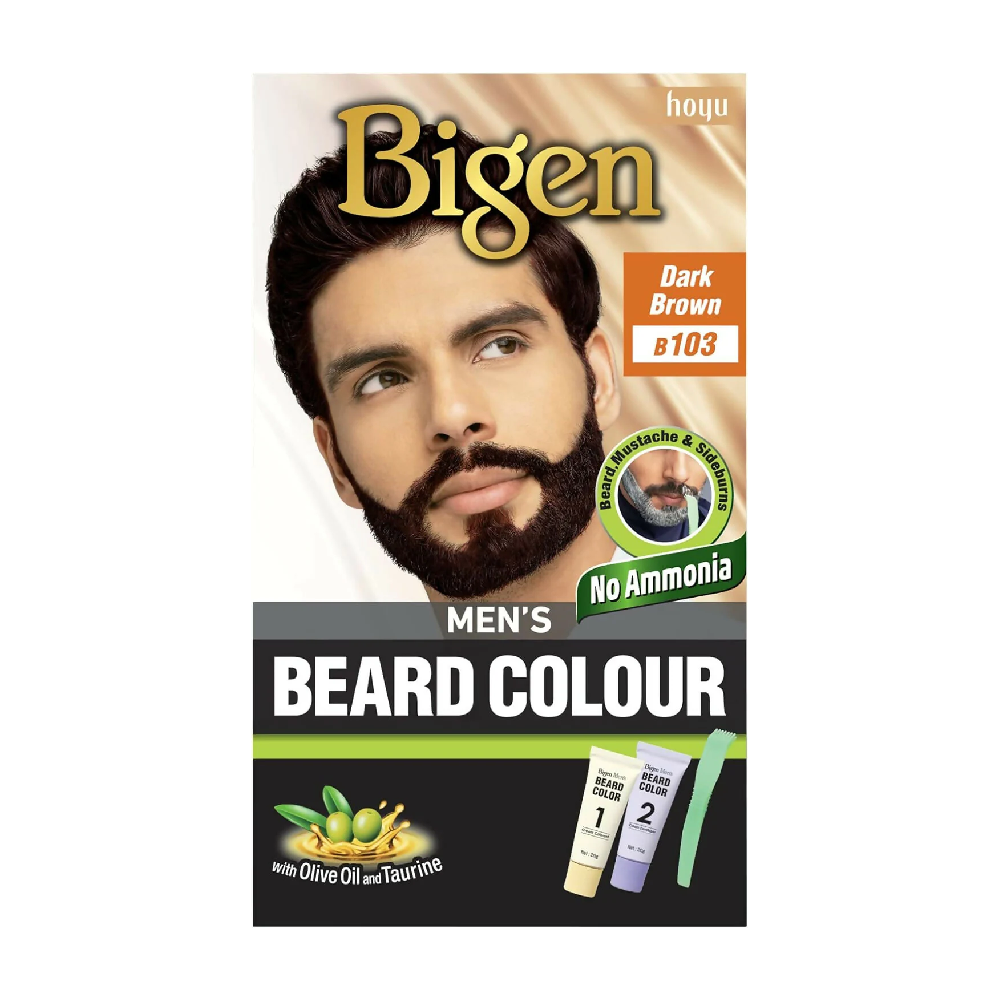 BIGEN MENS BEARD COLOR DARK BROWN B103 Default Title - MamasJan haircare