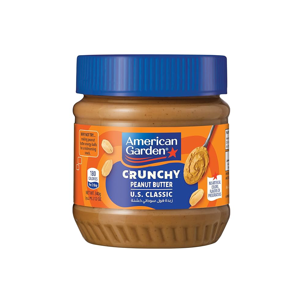 AMERICAN GARDEN PEANUT BUTTER CHUNKY 340 GM Default Title - MamasJan Grocery