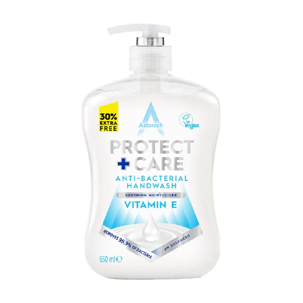 ASTONISH HAND WASH ANTI BACTERIAL VITAMINE E 650 ML Default Title - MamasJan Grocery Nonfood